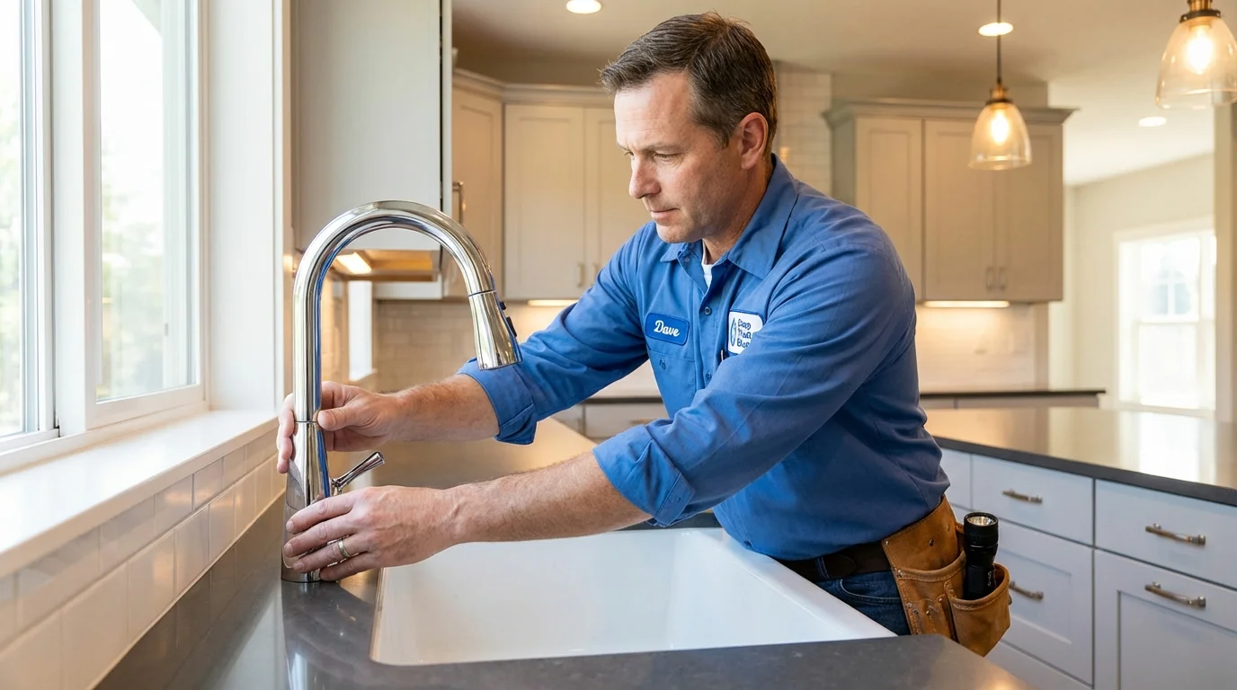 Kitchen faucet installation by Johns Plumbing LLC in Mountainhome